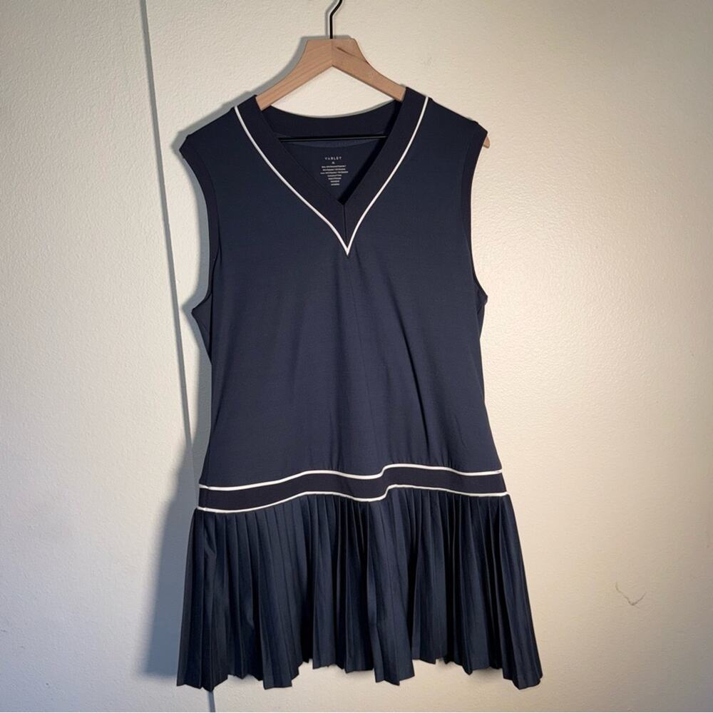 NWT VARLEY athletic golf preppy tennis pleated skirt sleeveless dresss XL - Picture 8 of 13